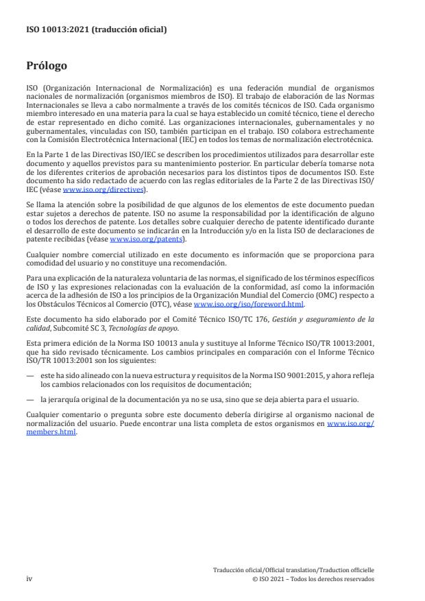 ISO 10013:2021 ISO 10013:2021 - Quality management systems -- Guidance for documented information - Page 4 preview