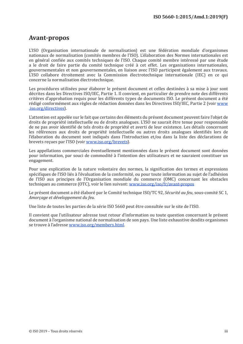 ISO 5660-1:2015/Amd 1:2019 - Essais de réaction au feu — Débit calorifique, taux de dégagement de fumée et taux de perte de masse — Partie 1: Débit calorifique (méthode au calorimètre à cône) et taux de dégagement de fumée (mesurage dynamique) — Amendement 1
Released:9/12/2019