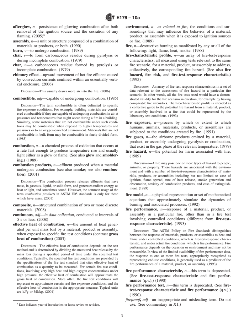 ASTM E176-10a - Standard Terminology of Fire Standards