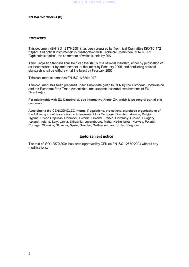 EN ISO 12870:2004 EN ISO 12870:2005 - Page 4 preview