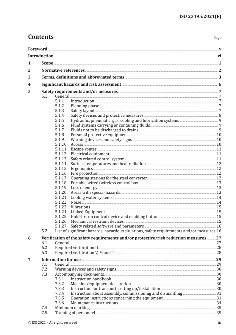 ISO 23495:2021 ISO 23495:2021 - Industrial furnaces and associated processing equipment — Safety requirements for steel converter and associated equipment
Released:4/9/2021