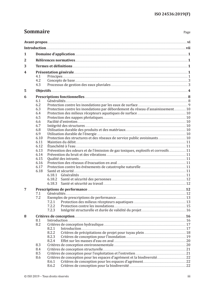 ISO 24536:2019 - Activités de service relatives aux réseaux d’alimentation en eau potable, aux réseaux d’assainissement et aux réseaux de gestion des eaux pluviales — Gestion des eaux pluviales — Lignes directrices pour la gestion des eaux pluviales en zones urbaines
Released:11/18/2019