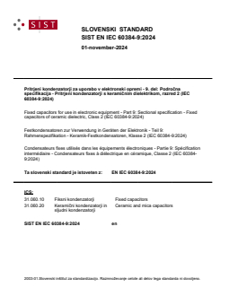 EN IEC 60384-9:2024 - Page 1 preview