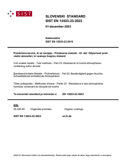 EN 13523-23:2023 EN 13523-23:2023 - Page 1 preview