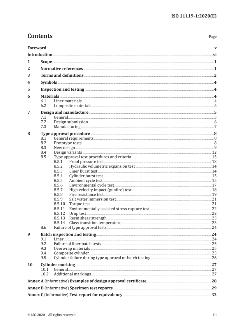 ISO 11119-1:2020 - Gas cylinders — Design, construction and testing of refillable composite gas cylinders and tubes — Part 1: Hoop wrapped fibre reinforced composite gas cylinders and tubes up to 450 l
Released:11/23/2020