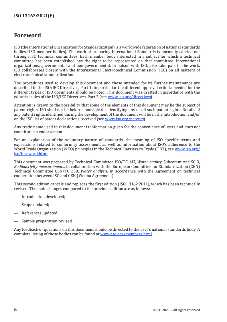 ISO 13162:2021 ISO 13162:2021 - Water quality — Carbon 14 — Test method using liquid scintillation counting
Released:6/4/2021 - Page 4 preview