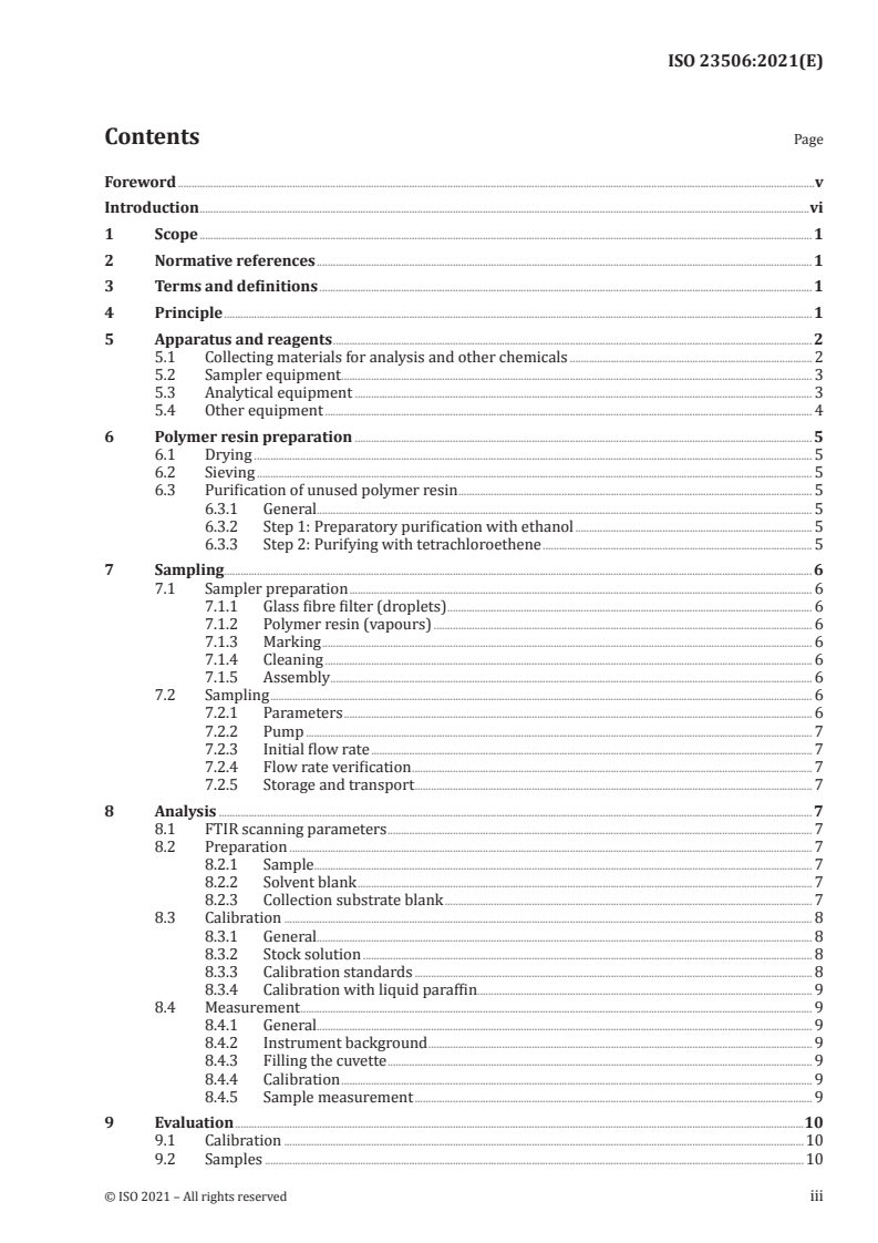 ISO 23506:2021 - Workplace air — Analysis of airborne water immiscible mineral oil droplets and vapor with Fourier — Transform infrared spectroscopy
Released:4/19/2021