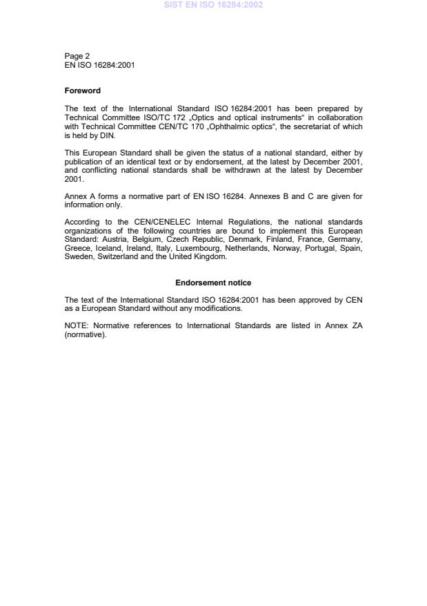 EN ISO 16284:2001 EN ISO 16284:2002 - Page 4 preview
