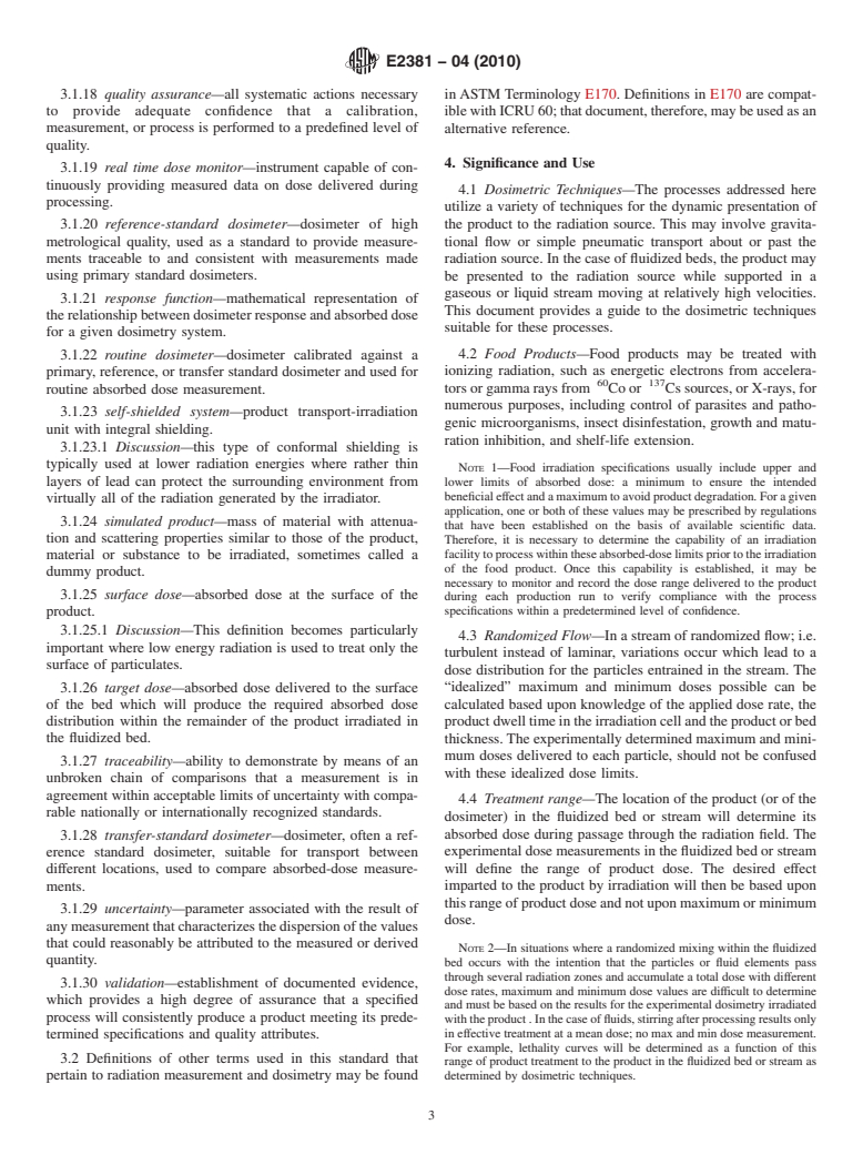 ASTM E2381-04(2010) - Standard Guide for Dosimetry In Radiation Processing of Fluidized Beds and Fluid Streams (Withdrawn 2016)