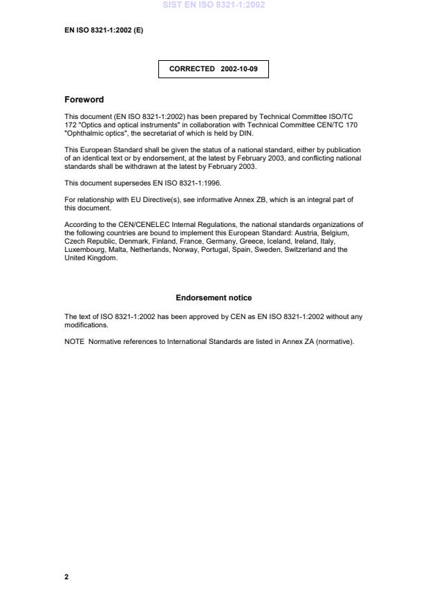 EN ISO 8321-1:2002 EN ISO 8321-1:2002 - Page 4 preview