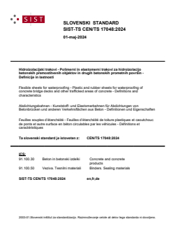 SIST-TS CEN/TS 17048:2024 - Page 1 preview