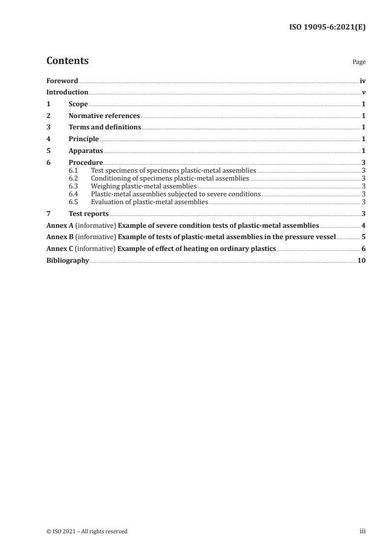 ISO 19095-6:2021 - Plastics — Evaluation of the adhesion interface performance in plastic-metal assemblies — Part 6: Accelerated degradation test
Released:6/29/2021