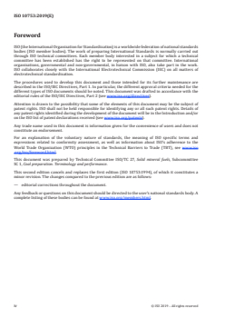 ISO 10753:2019 ISO 10753:2019 - Coal preparation plant — Assessment of the liability to breakdown in water of materials associated with coal seams
Released:6/7/2019 - Page 4 preview