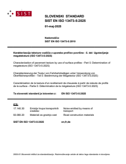 SIST EN ISO 13473-5:2025 - Page 1 preview
