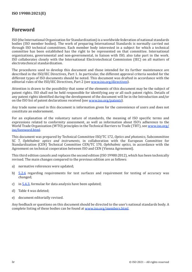 ISO 19980:2021 ISO 19980:2021 - Ophthalmic instruments -- Corneal topographers - Page 4 preview