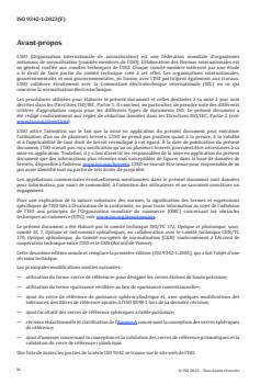 ISO 9342-1:2023 - Optique et instruments d'optique — Verres étalons pour l'étalonnage des frontofocomètres — Partie 1: Verres de référence pour frontofocomètres pour le mesurage des verres de lunettes
Released:7. 07. 2023 - Page 4 preview