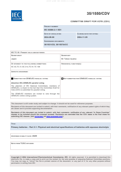 kSIST FprEN IEC 60086-2-1:2026 oSIST prEN IEC 60086-2-1:2024 - Page 3 preview