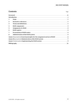 ISO 23527:2022 - Information and documentation — Research activity identifier (RAiD)
Released:21. 12. 2022 - Page 3 preview