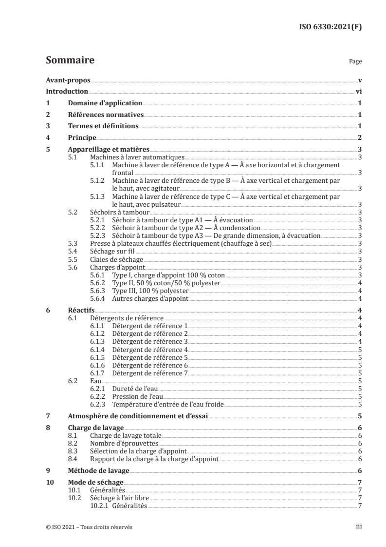ISO 6330:2021 - Textiles — Méthodes de lavage et de séchage domestiques en vue des essais des textiles
Released:11/24/2021