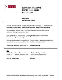 SIST EN 13880-4:2024 SIST EN 13880-4:2024 - Page 1 preview