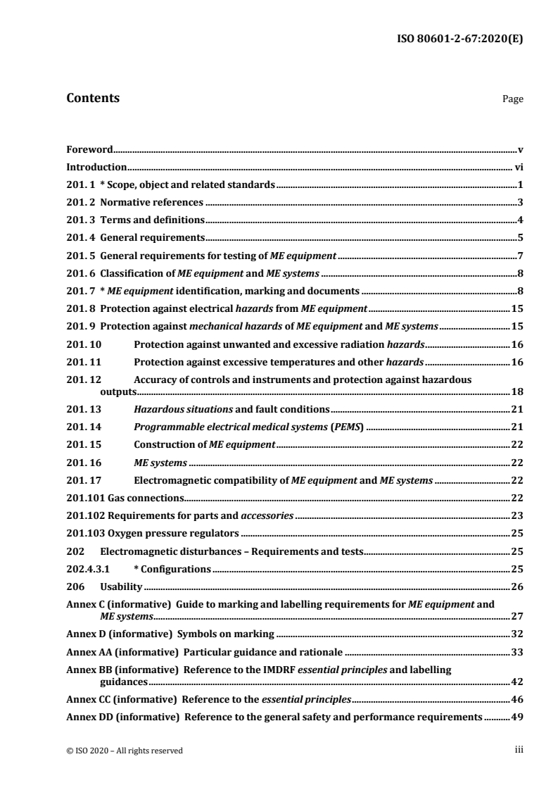 ISO 80601-2-67:2020 - Medical electrical equipment — Part 2-67: Particular requirements for basic safety and essential performance of oxygen-conserving equipment
Released:10/30/2020