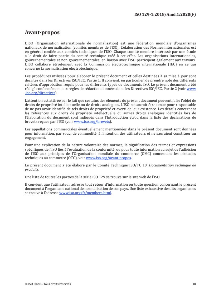 ISO 129-1:2018/Amd 1:2020 - Documentation technique de produits — Représentation des dimensions et tolérances — Partie 1: Principes généraux — Amendement 1
Released:3/9/2020