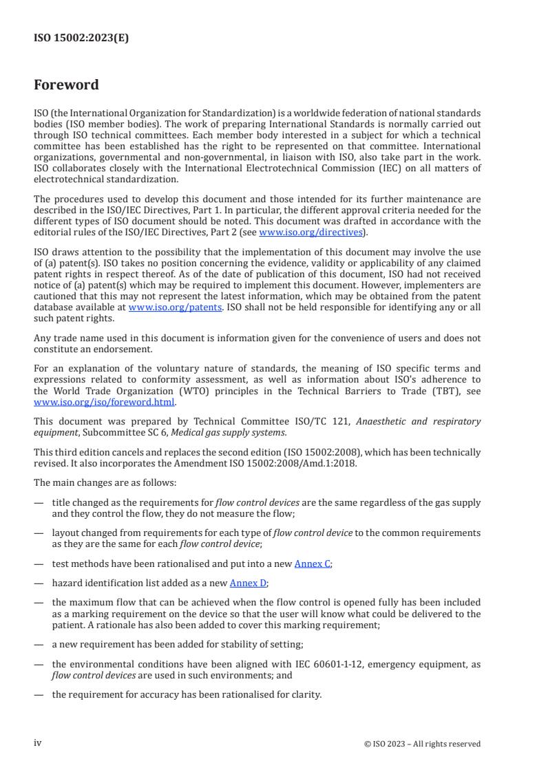 ISO 15002:2023 ISO 15002:2023 - Flow control devices for connection to a medical gas supply system
Released:31. 08. 2023 - Page 4 preview