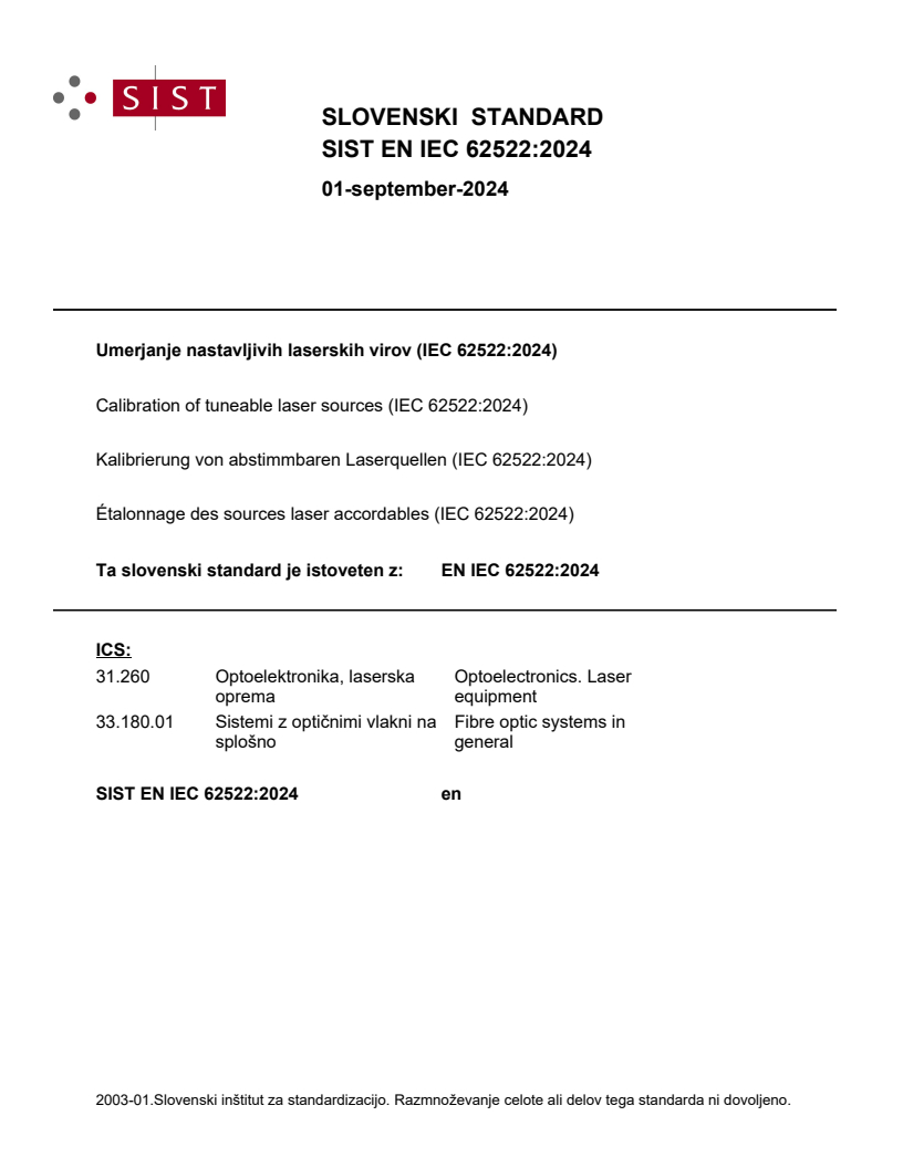 EN IEC 62522:2024