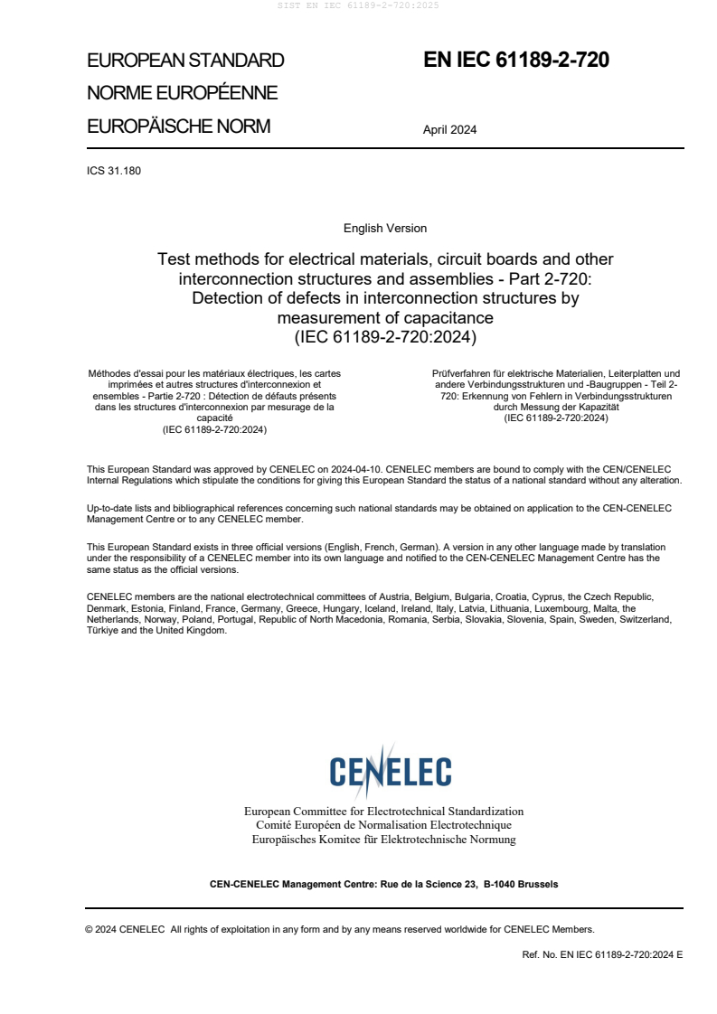 EN IEC 61189-2-720:2025 - BARVE