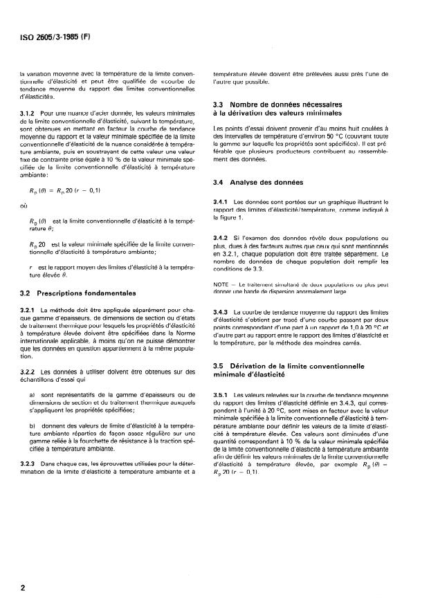 ISO 2605-3:1985 ISO 2605-3:1985 - Produits en acier pour récipients a pression -- Dérivation et vérification des valeurs a température élevée - Page 4 preview