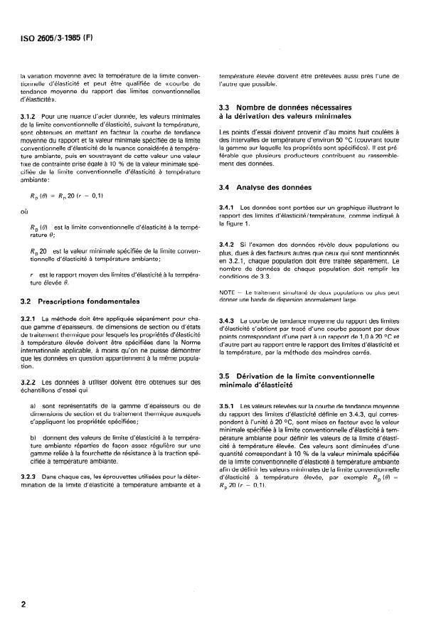 ISO 2605-3:1985 ISO 2605-3:1985 - Produits en acier pour récipients a pression -- Dérivation et vérification des valeurs a température élevée - Page 4 preview