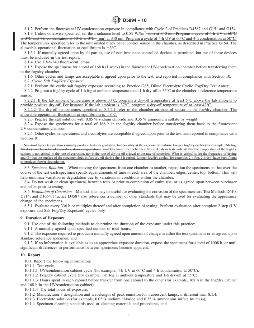 REDLINE ASTM D5894-10 - Standard Practice for Cyclic Salt Fog/UV Exposure of Painted Metal, (Alternating Exposures in a Fog/Dry Cabinet and a UV/Condensation Cabinet)