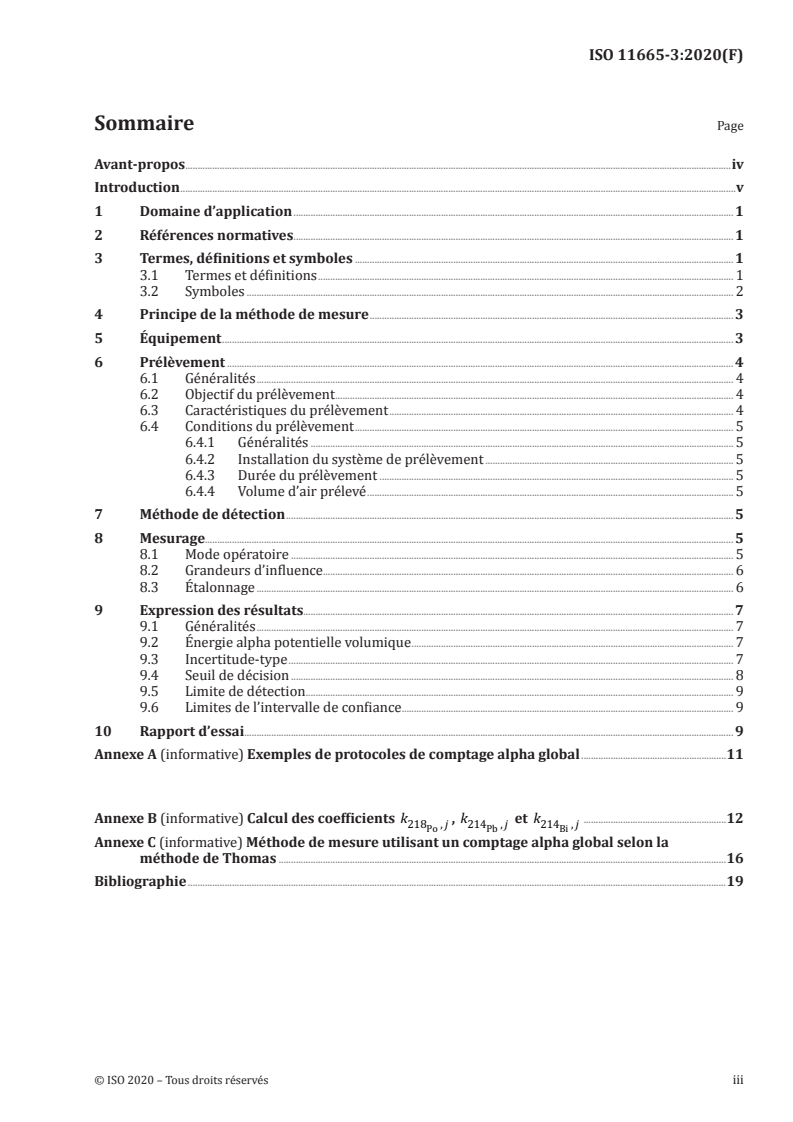 ISO 11665-3:2020 - Mesurage de la radioactivité dans l'environnement — Air: radon 222 — Partie 3: Méthode de mesure ponctuelle de l'énergie alpha potentielle volumique de ses descendants à vie courte
Released:7/14/2020