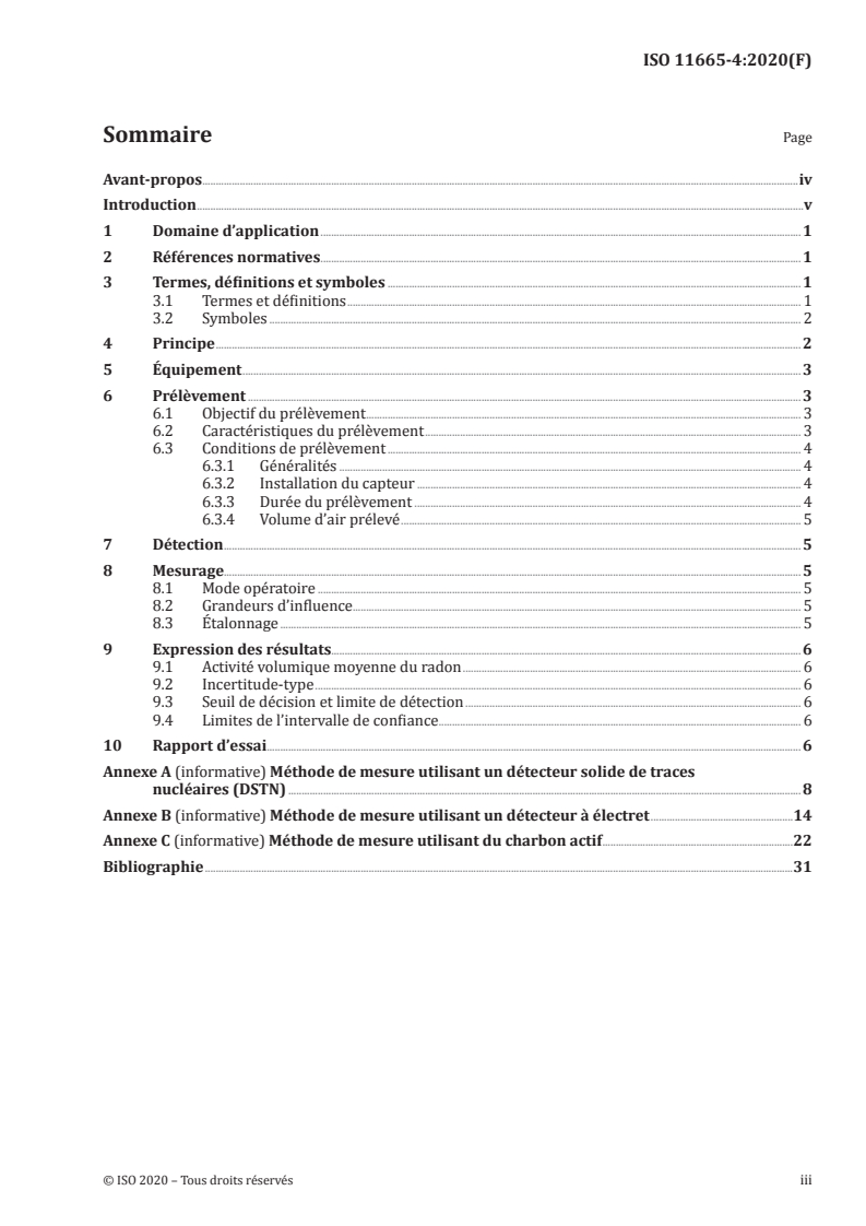 ISO 11665-4:2020 ISO 11665-4:2020 - Mesurage de la radioactivité dans l'environnement — Air: radon 222 — Partie 4: Méthode de mesure intégrée pour la détermination de l'activité volumique moyenne du radon avec un prélèvement passif et une analyse en différé
Released:8/7/2020
