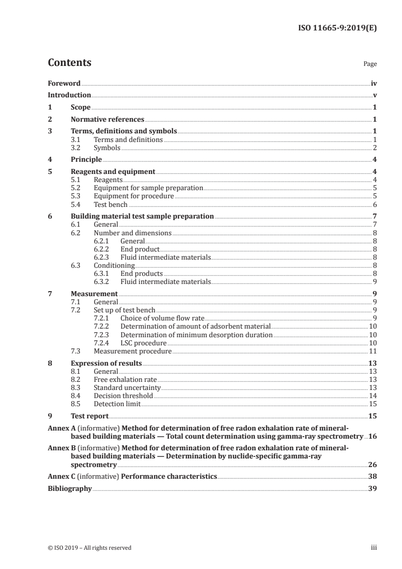 ISO 11665-9:2019 - Measurement of radioactivity in the environment — Air: Radon-222 — Part 9: Test methods for exhalation rate of building materials
Released:5/14/2019