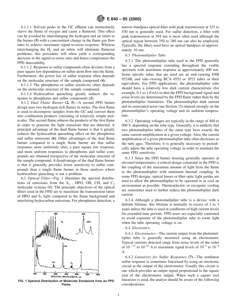 ASTM E840-95(2000) - Standard Practice for Using Flame Photometric Detectors in Gas Chromatography