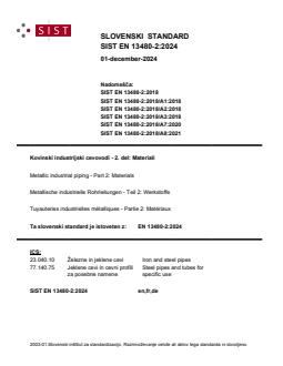 SIST EN 13480-2:2024 - Page 1 preview