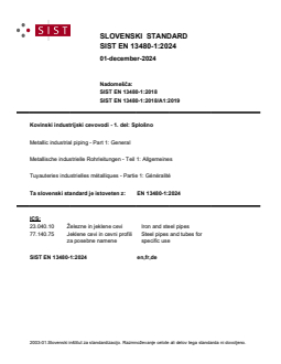 SIST EN 13480-1:2024 - Page 1 preview
