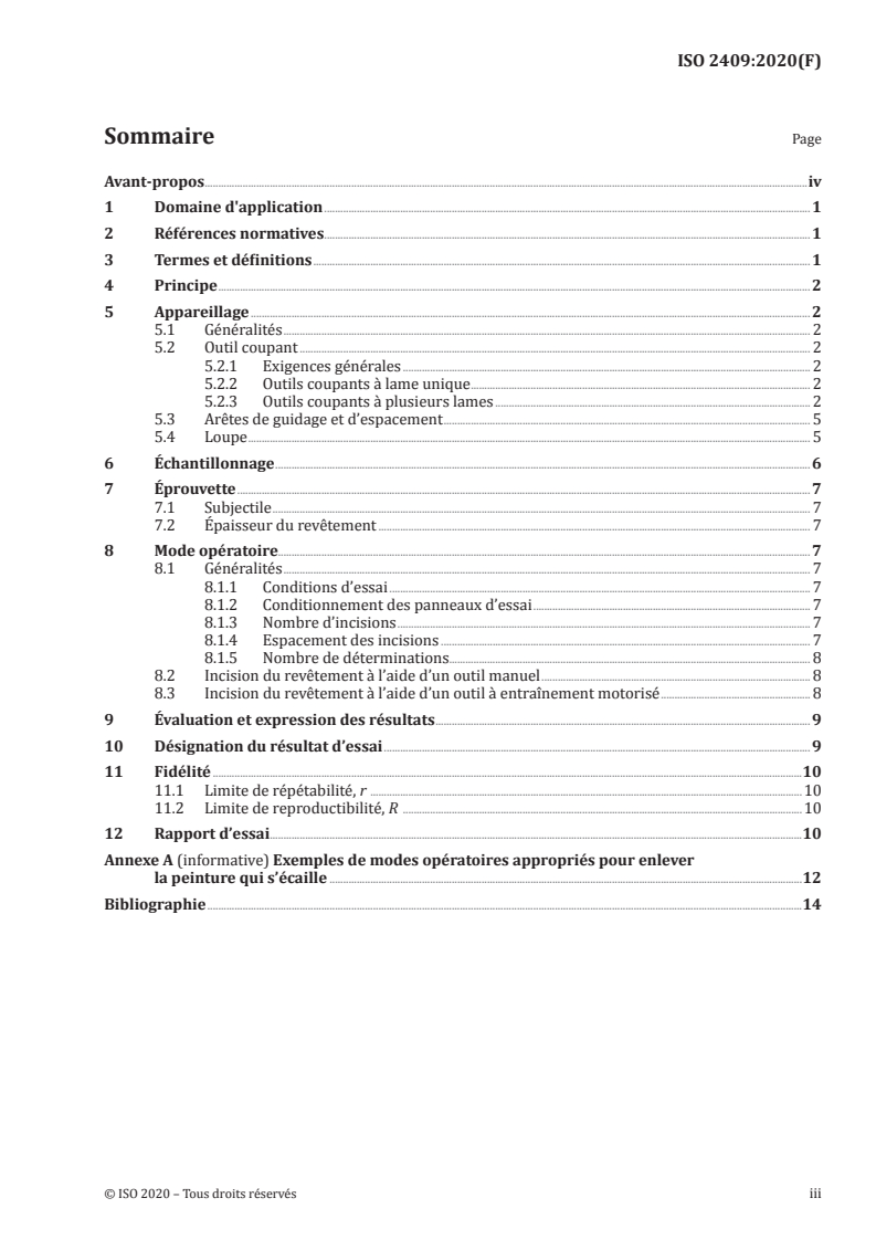 ISO 2409:2020 ISO 2409:2020 - Peintures et vernis — Essai de quadrillage
Released:8/31/2020