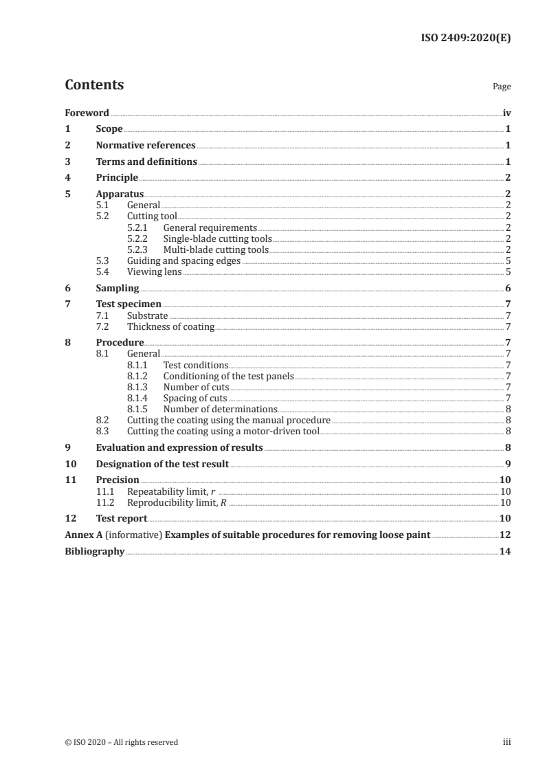 ISO 2409:2020 ISO 2409:2020 - Paints and varnishes — Cross-cut test
Released:8/31/2020