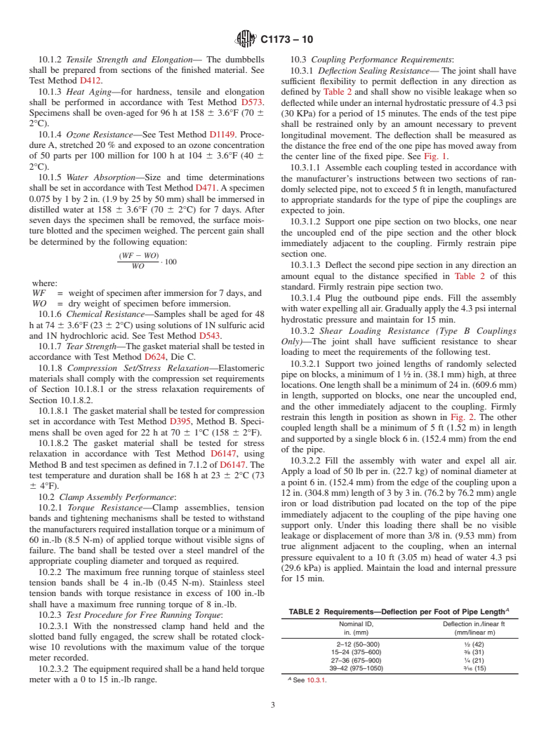 ASTM C1173-10 - Standard Specification for Flexible Transition Couplings for Underground Piping Systems