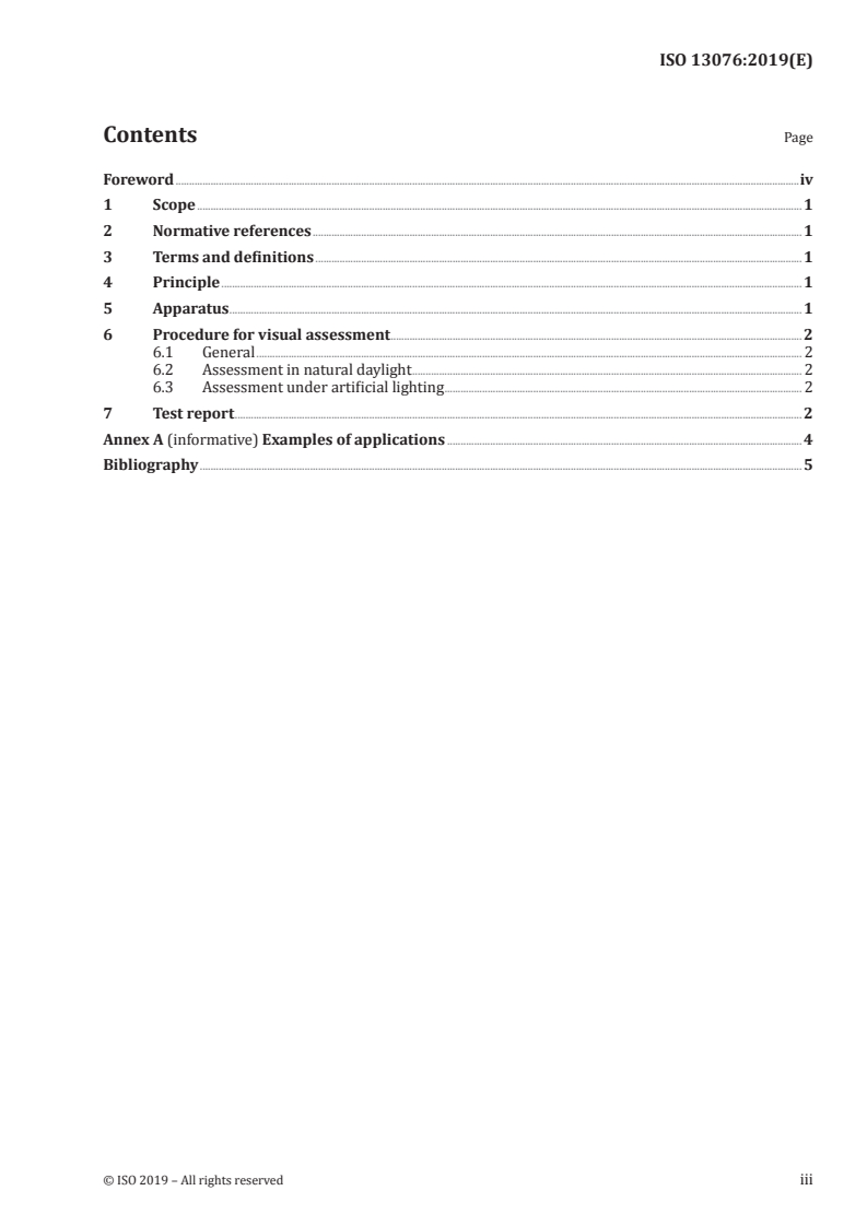 ISO 13076:2019 - Paints and varnishes — Lighting and procedure for visual assessments of coatings
Released:10/15/2019