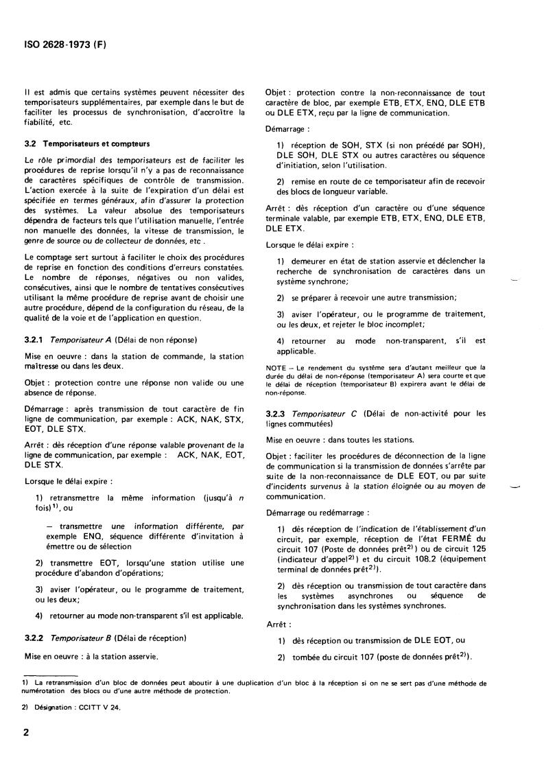 ISO 2628:1973 ISO 2628:1973 - Basic mode control procedures — Complements
Released:6/1/1973 - Page 4 preview