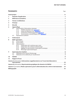 ISO 9647:2020 - Aciers — Détermination des teneurs en vanadium — Méthode par spectrométrie d'absorption atomique dans la flamme (SAAF)
Released:2/7/2020 - Page 3 preview