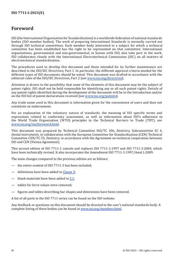 ISO 7711-1:2021 ISO 7711-1:2021 - Dentistry -- Diamond rotary instruments - Page 4 preview