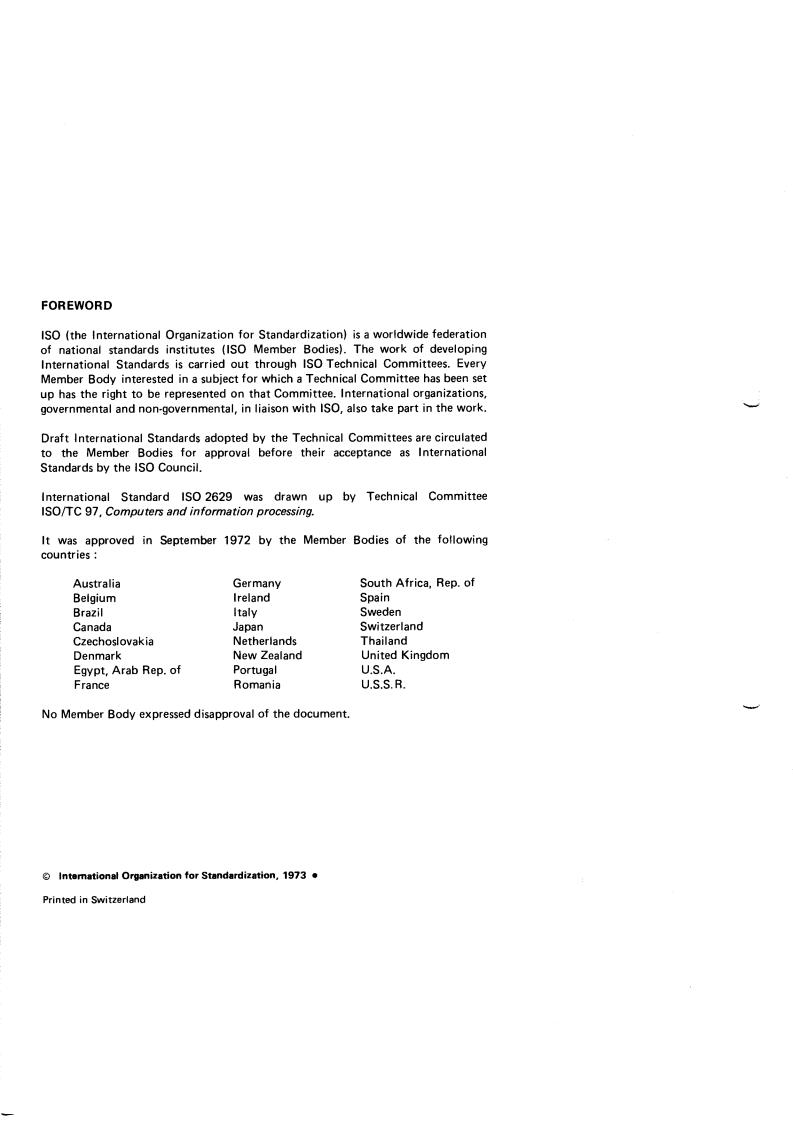 ISO 2629:1973 ISO 2629:1973 - Basic mode control procedures — Conversational information message transfer
Released:2/1/1973 - Page 2 preview