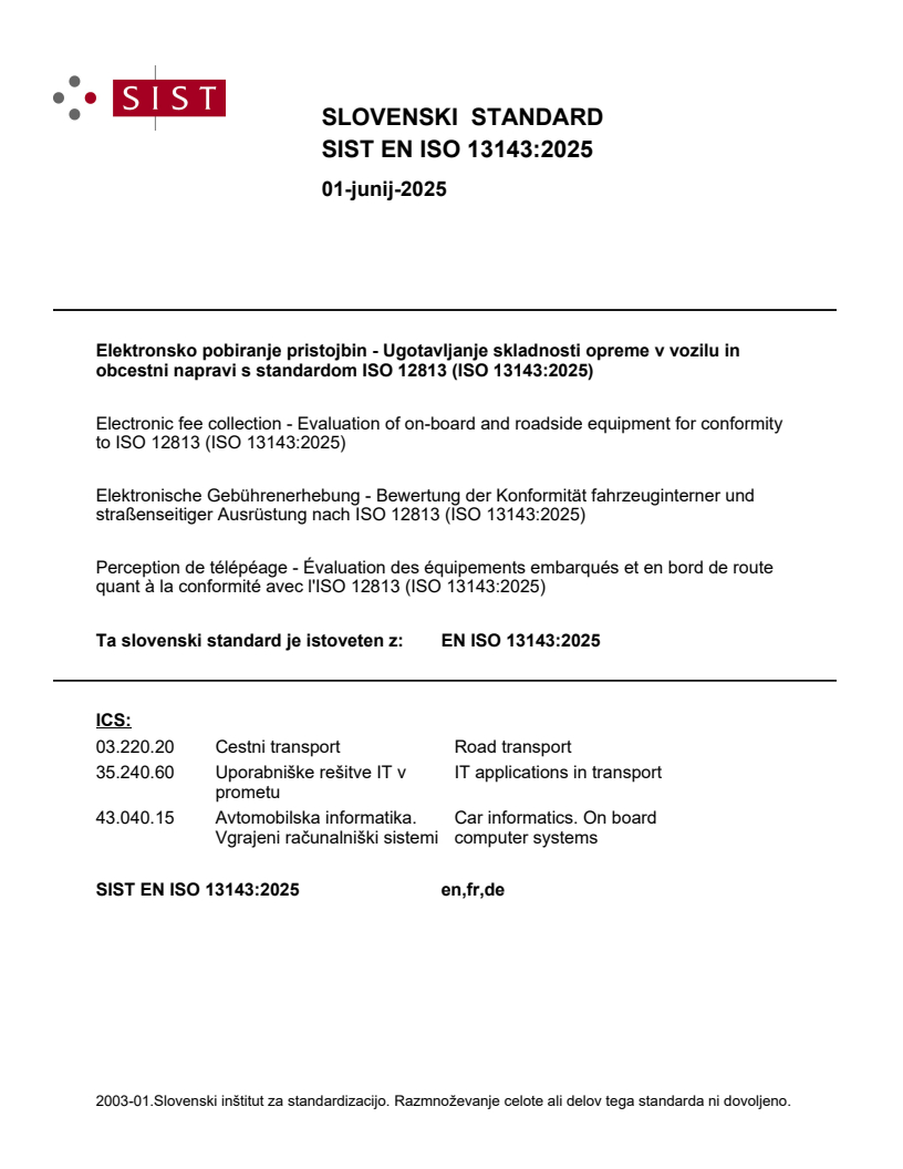 EN ISO 13143:2025