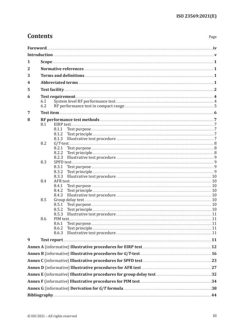 ISO 23569:2021 - Space systems — Spacecraft system level radio frequency (RF) performance test in compact range
Released:11/30/2021