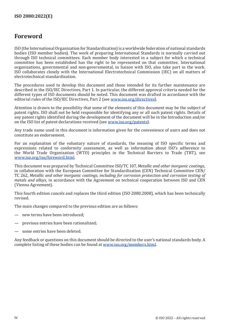 ISO 2080:2022 ISO 2080:2022 - Metallic and other inorganic coatings — Surface treatment, metallic and other inorganic coatings — Vocabulary
Released:3/8/2022 - Page 4 preview