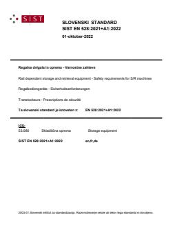 EN 528:2021+A1:2022 - BARVE - Page 1 preview